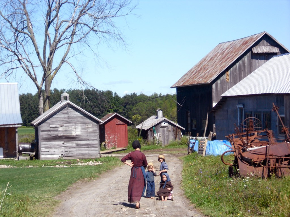 Amish family living a much different life than most of us. Everyone has their own truth.